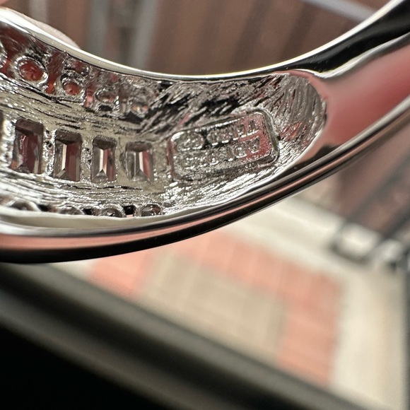 Sterling Silver Cubic Zirconia Cocktail Ring - Picture 8 of 10